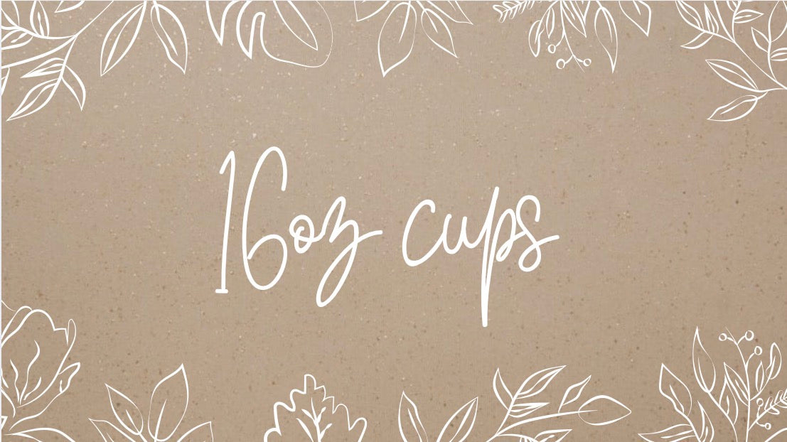 16oz customizable cups