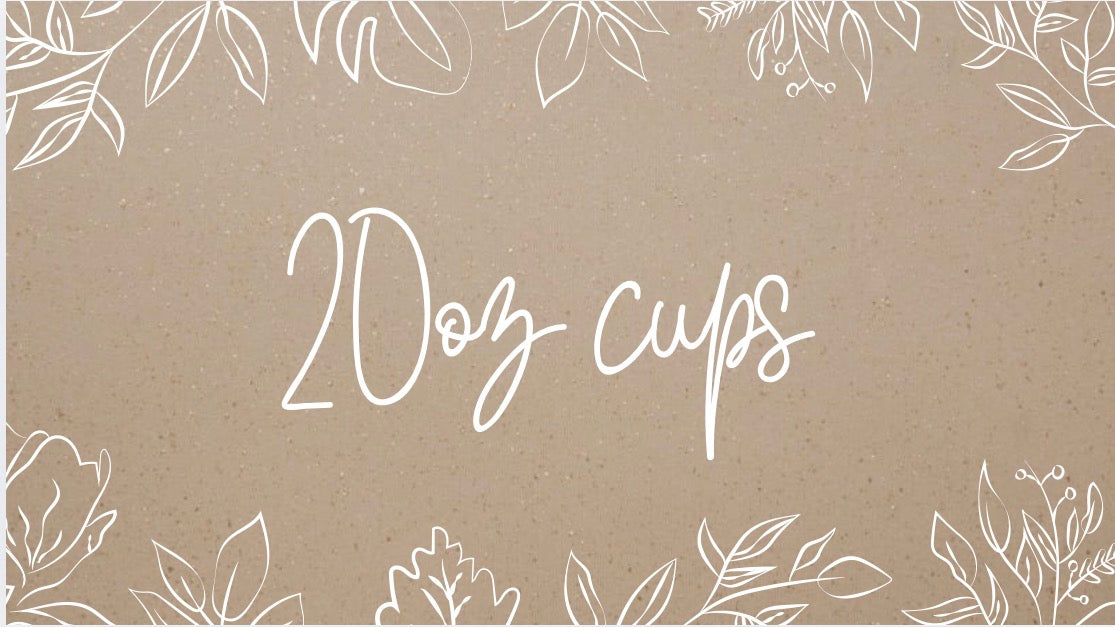 20oz customizable cups